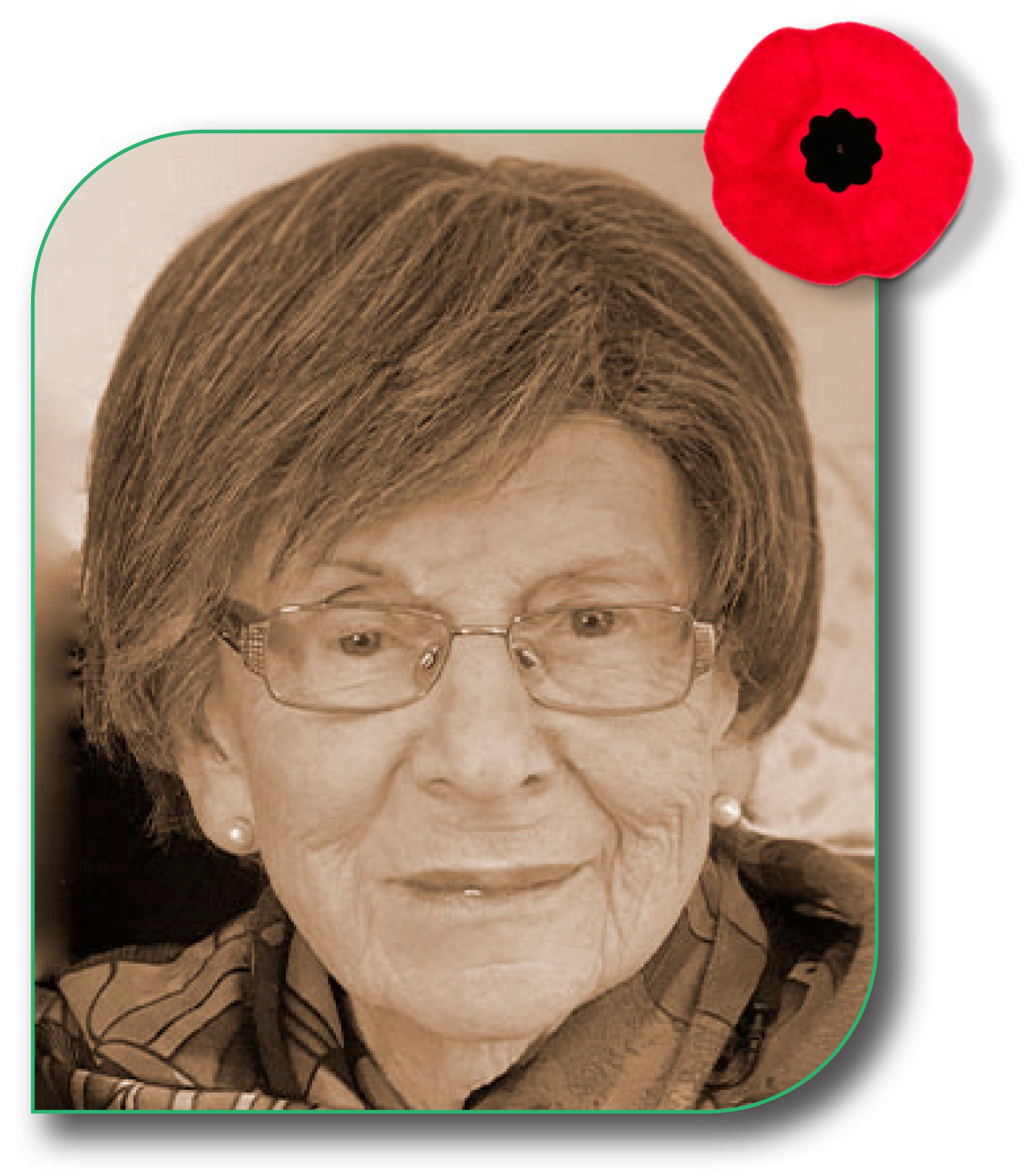 Headshot of Aileen Frydrych, resident at Aspira Kensington Place and Holocaust survivor