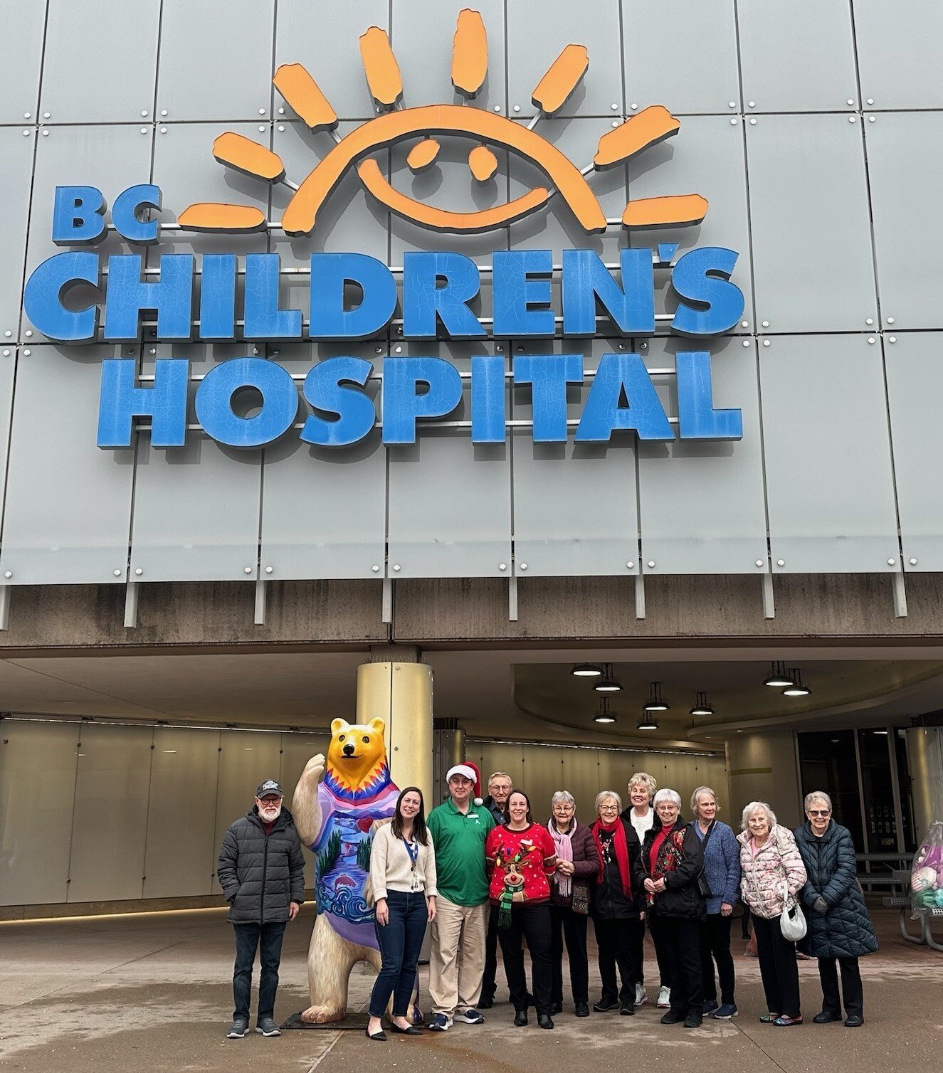 Aspira Astoria team members standing outside of the BC Children's Hospital