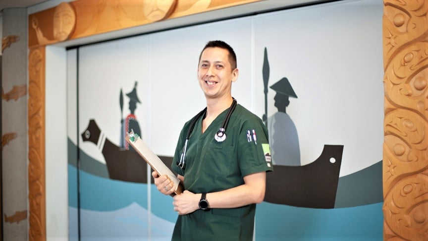 Nursing student, Eddy Gooch is one of the first recipients of The Sienna for Senior’s Foundation’s, student bursary for Indigenous students pursing education in a health related field.